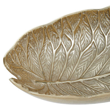 Salma Gold Finish Lotus Leaf Bowl.