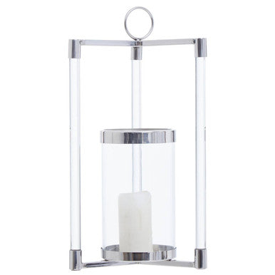 Franklin Small Silver Finish Lantern