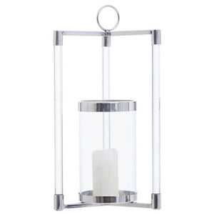 Franklin Small Silver Finish Lantern
