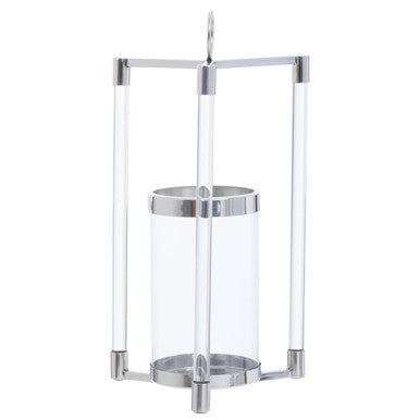 Franklin Small Silver Finish Lantern