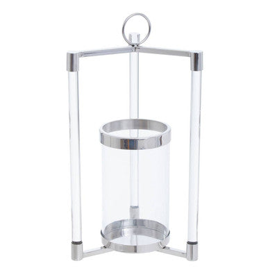 Franklin Small Silver Finish Lantern - Image 4
