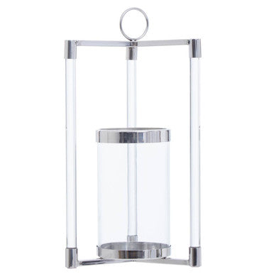Franklin Small Silver Finish Lantern - Image 7