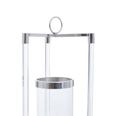 Franklin Small Silver Finish Lantern - Image 5