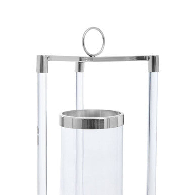Franklin Large Silver Finish Lantern - Image 5