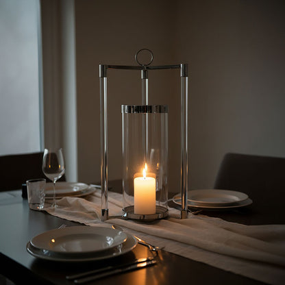 Franklin Large Silver Finish Lantern