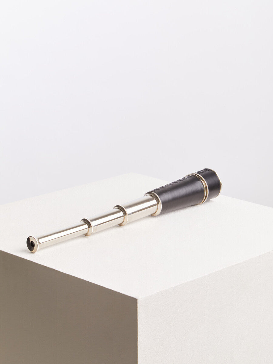 Churchill Black Leather Effect Telescope