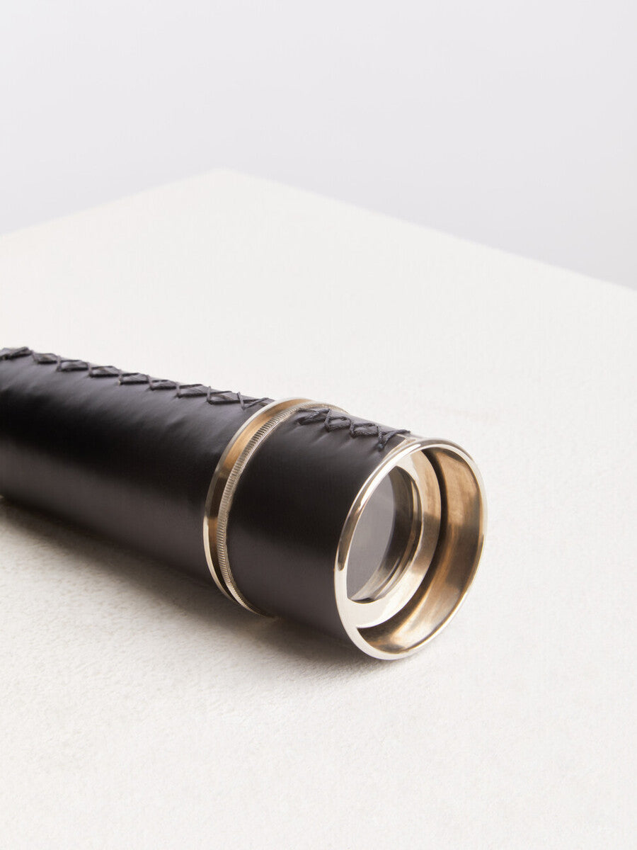 Churchill Black Leather Effect Telescope