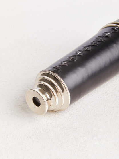Churchill Black Leather Effect Telescope