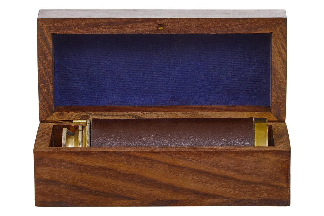 Churchill Brown Leather Effect Telescope with Box - Image 4