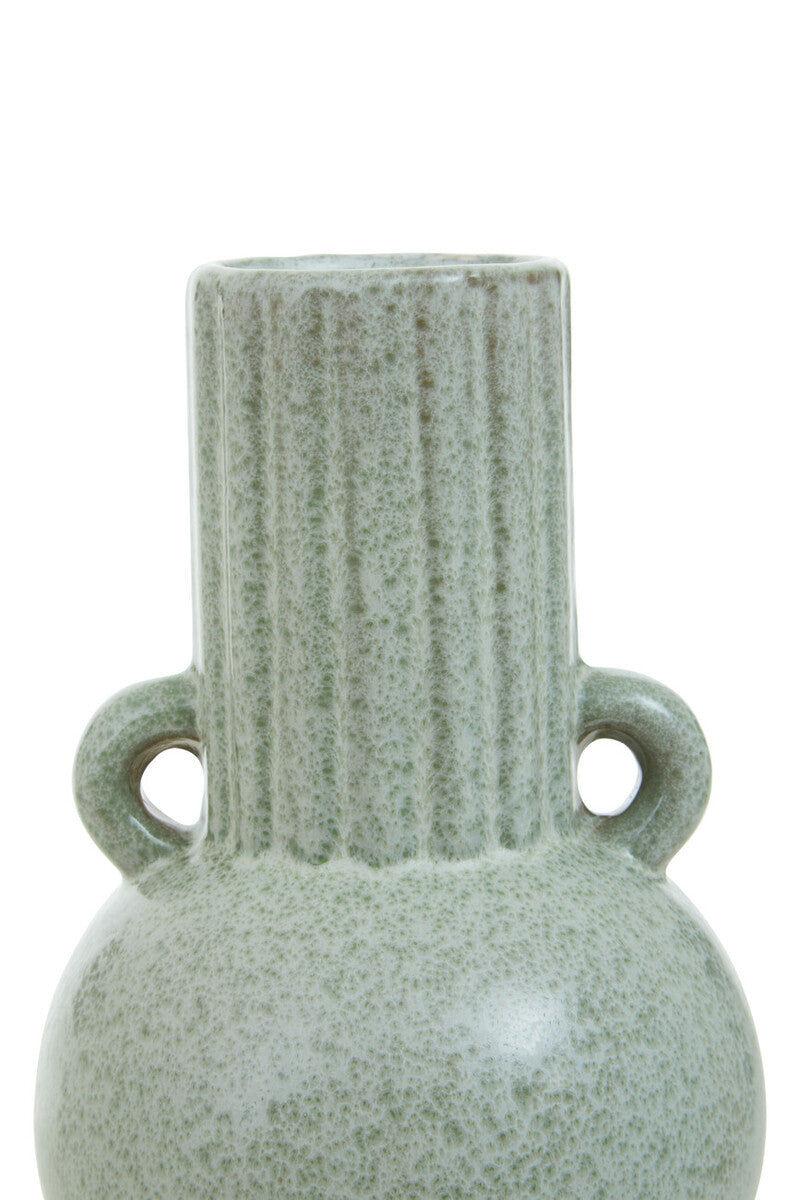 Calcita Small Green Stoneware Vase