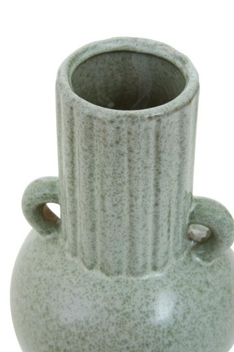 Calcita Small Green Stoneware Vase