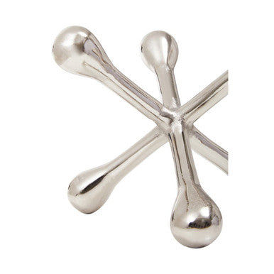 Prato Silver Finish Jack Sculpture - Image 4