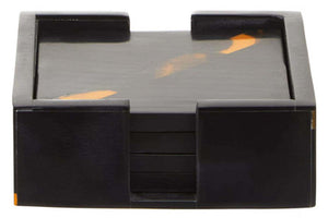 Set of Four Tortoise Shell Coasters | Roma