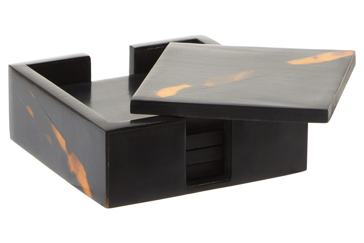 Roma Set Of Four Tortoise Shell Coasters