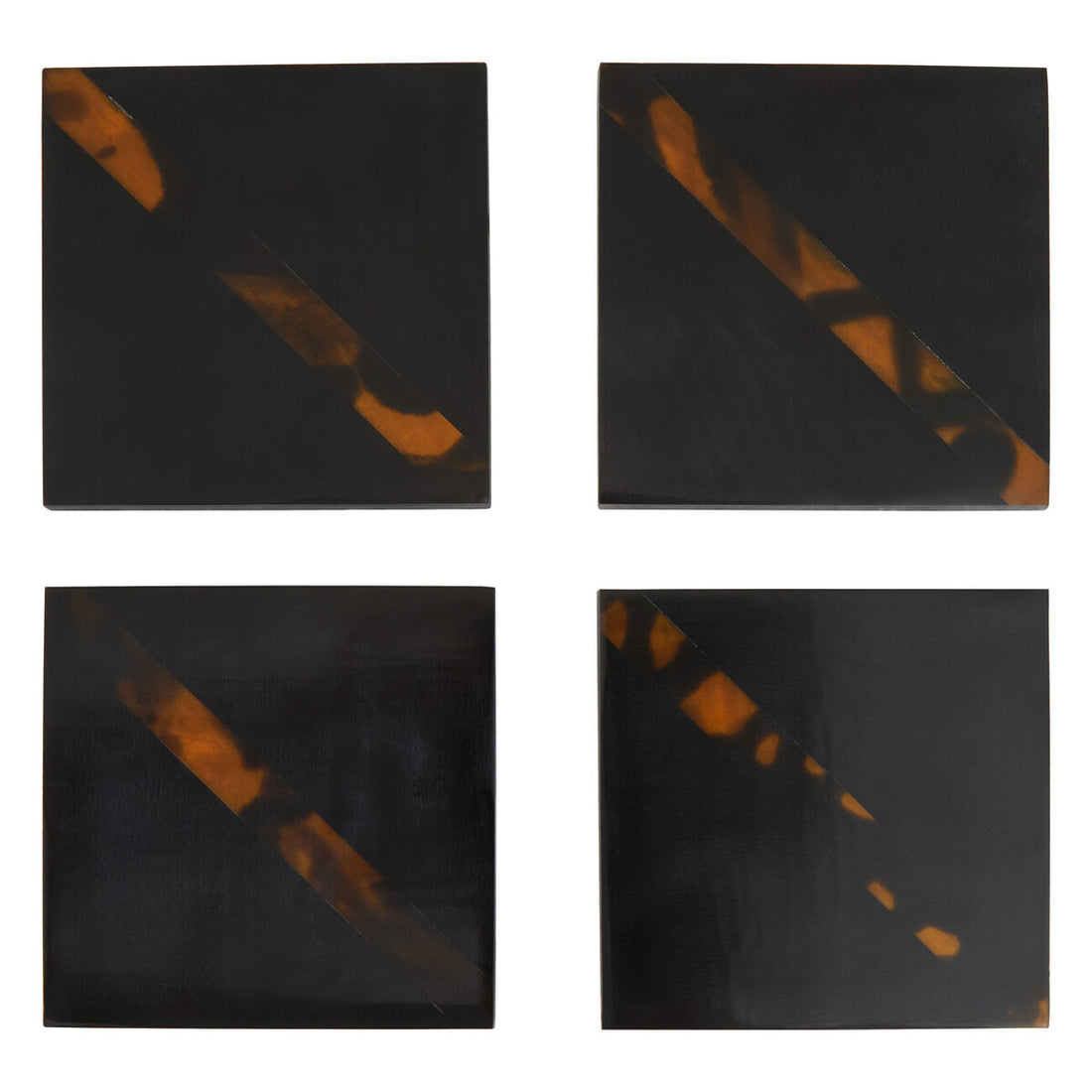 Roma Set Of Four Tortoise Shell Coasters