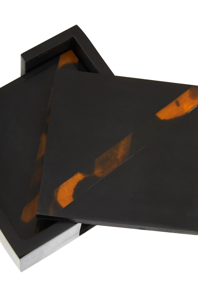 Roma Set Of Four Tortoise Shell Coasters