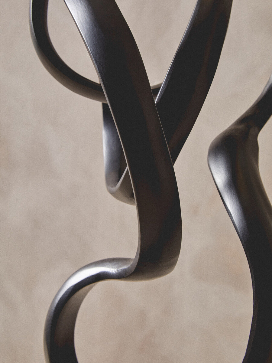 Mirano Black Finish Aluminium Knot Sculpture - Image 4