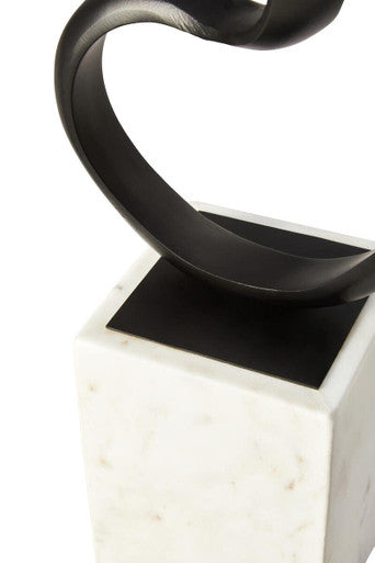 Mirano Black Finish Aluminium Knot Sculpture - Image 11