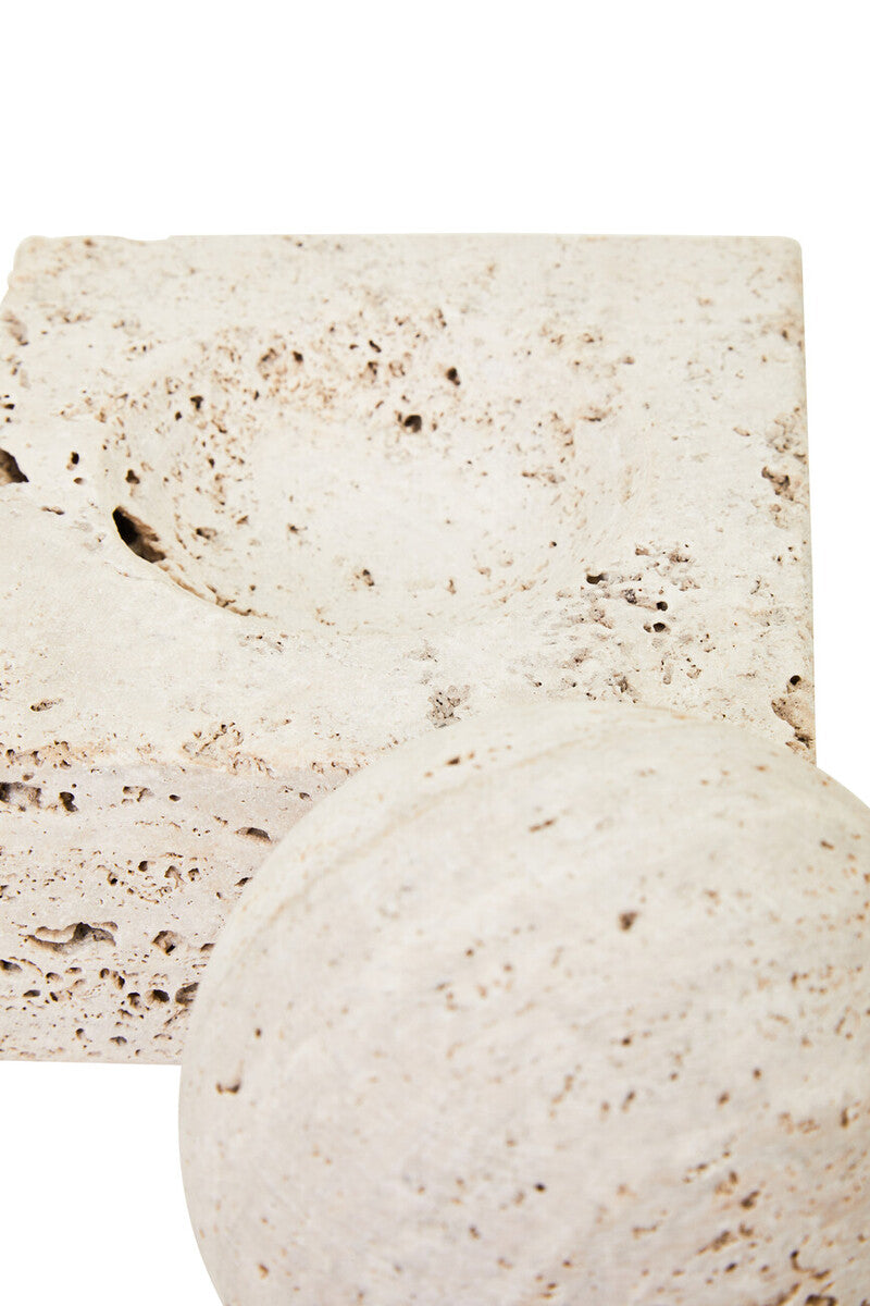 Tibor Travertine Sculpture