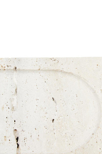 Tibor Travertine Rectangular Decorative Tray