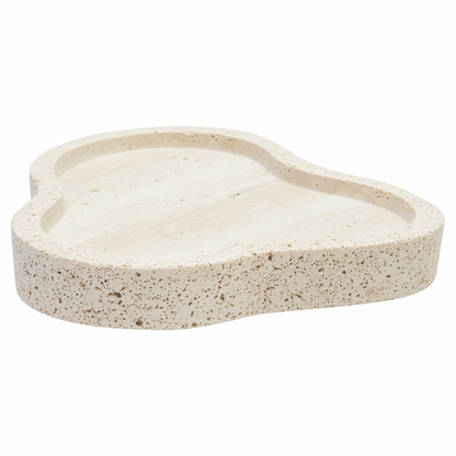 Tibor Travertine Irregular Tray