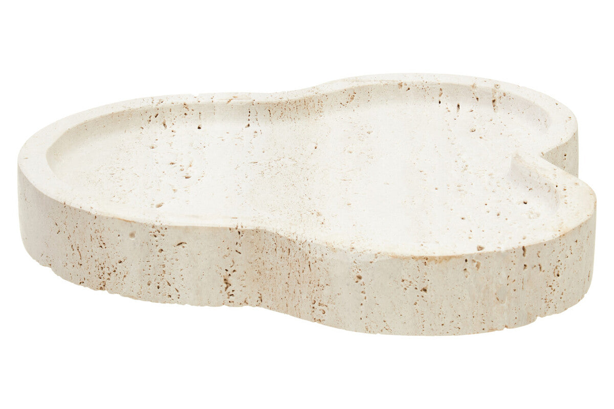 Tibor Travertine Irregular Tray