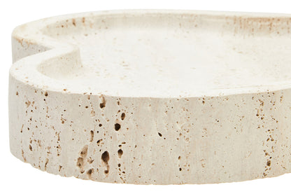 Tibor Travertine Irregular Tray