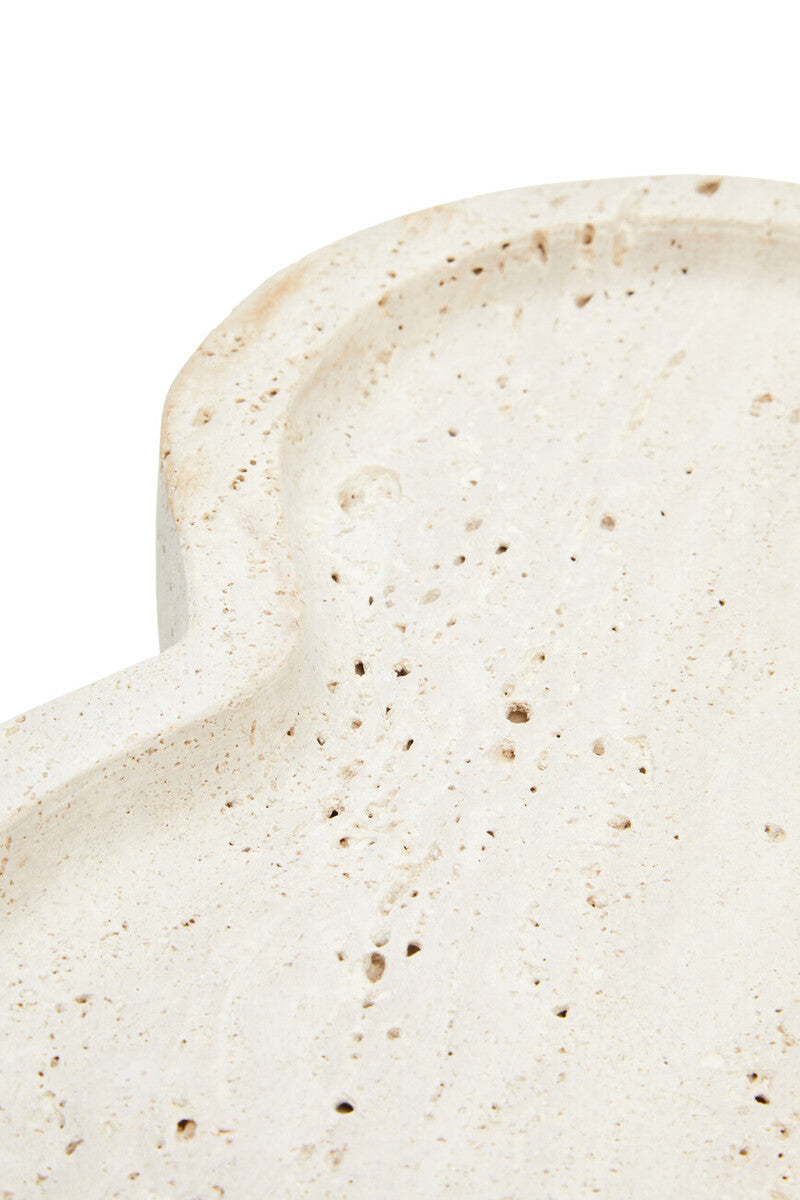 Tibor Travertine Irregular Tray
