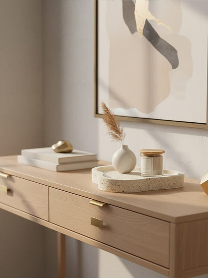 Tibor Travertine Irregular Tray