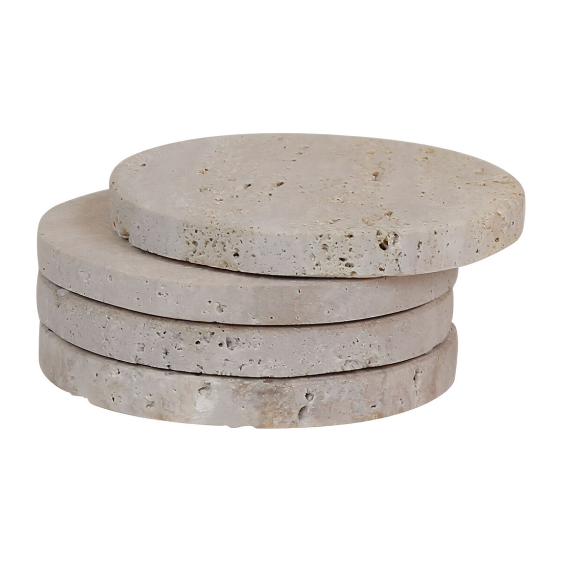 Travertine Set of 4 Coasters | Tibor