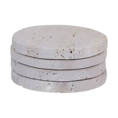 Travertine Set of 4 Coasters | Tibor