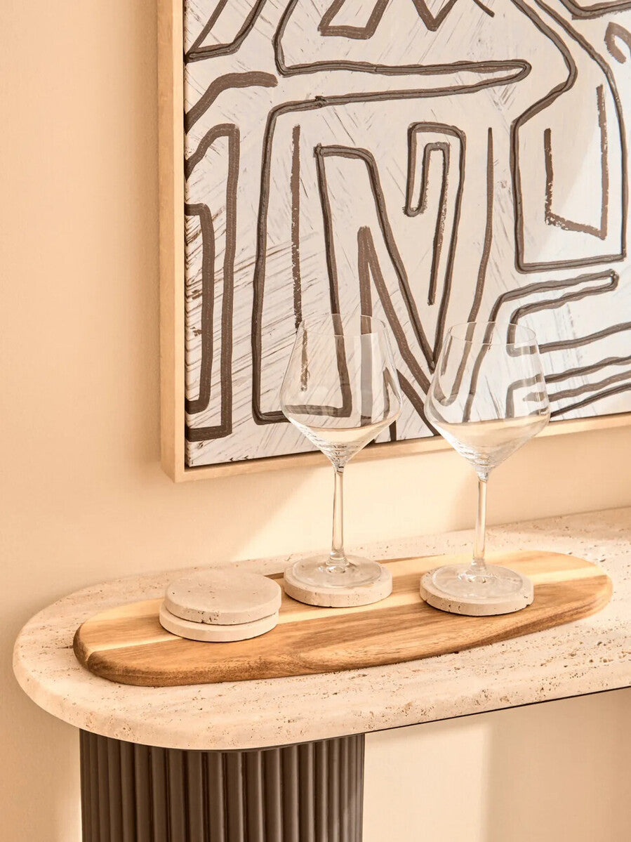 Travertine Set of 4 Coasters | Tibor