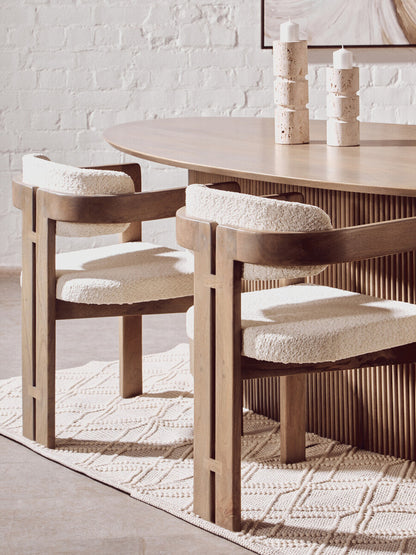 Tibor Travertine Large Candle Holder