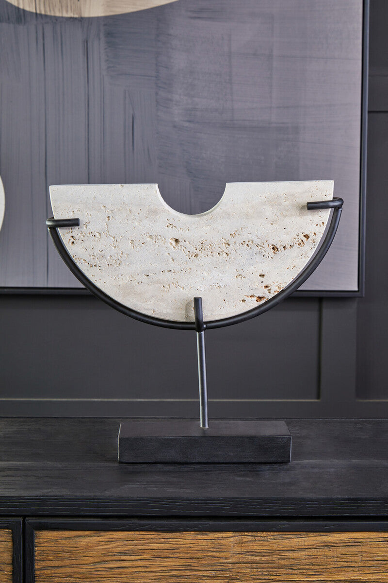 Tibor Travertine Small Sculpture