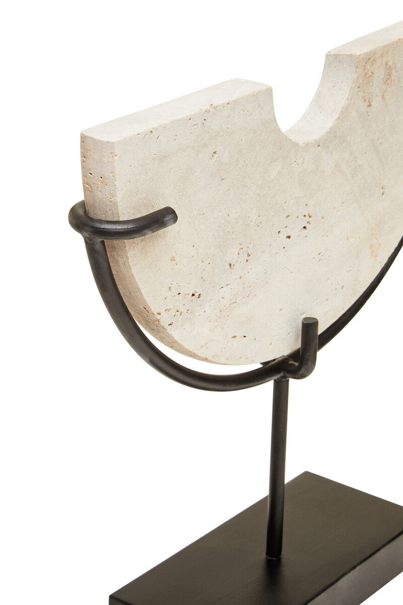 Tibor Travertine Small Sculpture