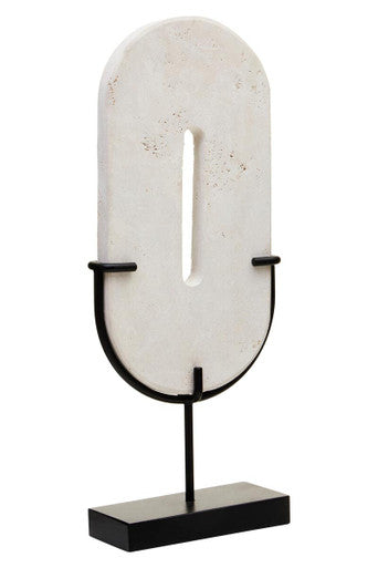 Tibor Travertine Large Sculpture