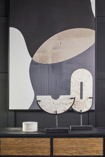 Tibor Travertine Large Sculpture