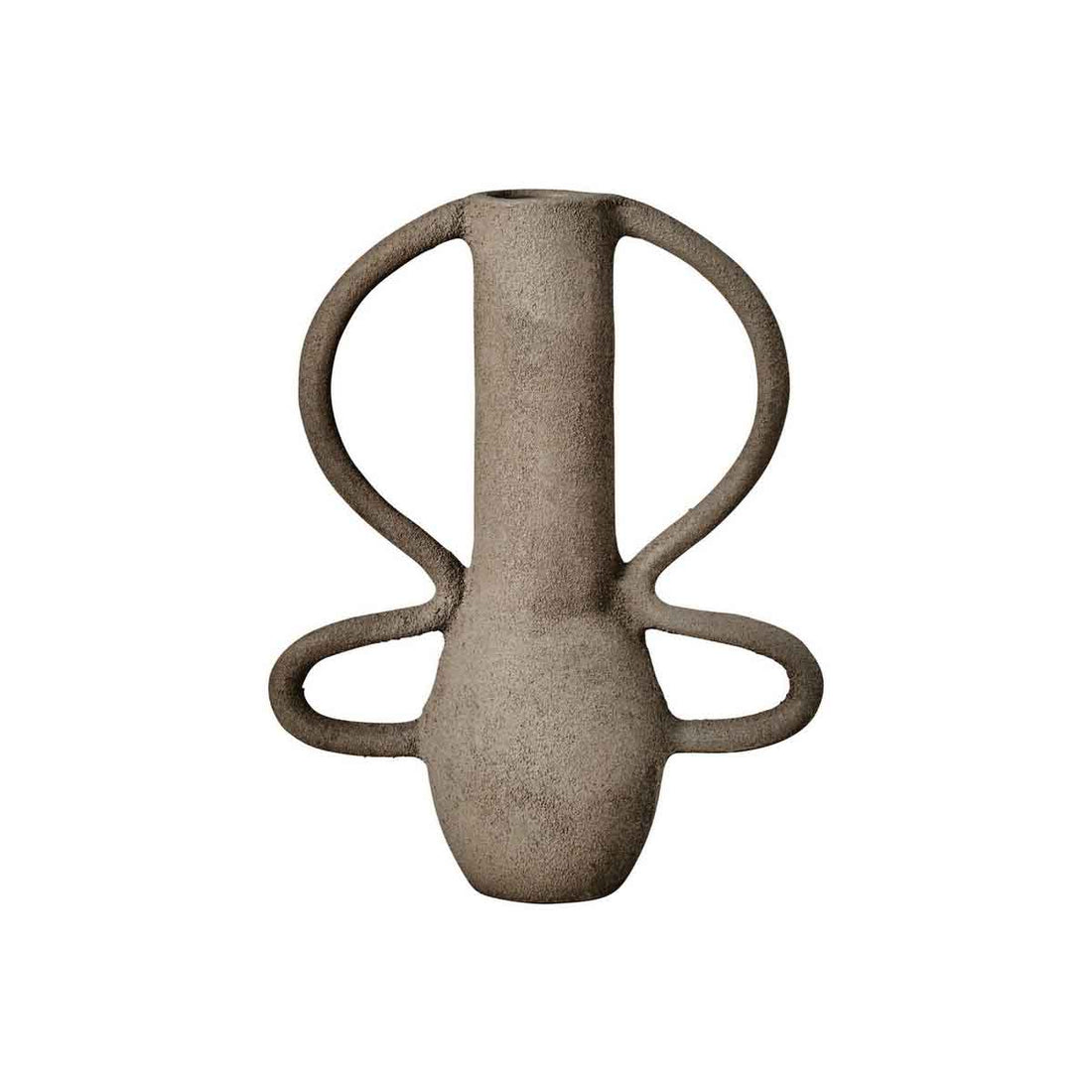 Deriva Small Textured Grey Vase