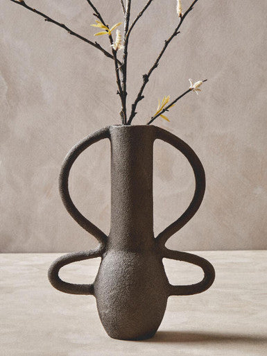 Deriva Small Textured Grey Vase - Image 4
