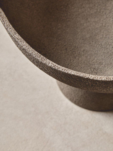 Deriva Small Textured Grey Pedestal Bowl - Image 7