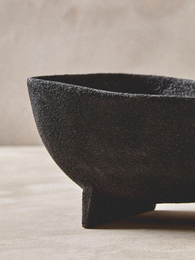 Deriva Set Of Two Textured Black Bowls - Image 5