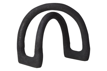 Deriva Textured Black Sculpture