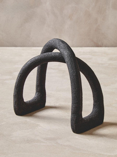 Deriva Textured Black Sculpture - Image 6