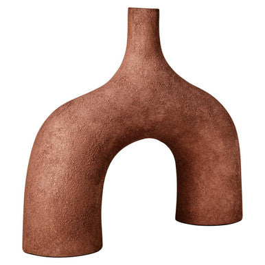 Dunas Large Textured Red Abstract Vase