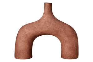 Dunas Large Textured Red Abstract Vase