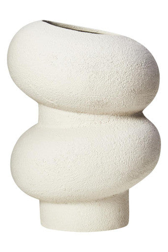 Dunas Small Textured White Bubble Vase - Image 8