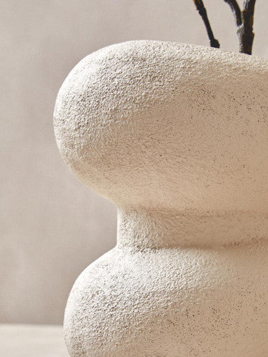 Dunas Small Textured White Bubble Vase