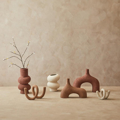 Dunas Small Textured White Bubble Vase - Image 6