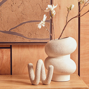 Dunas Small Textured White Bubble Vase