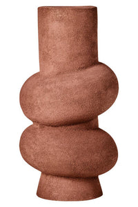 Dunas Large Textured Red Bubble Vase